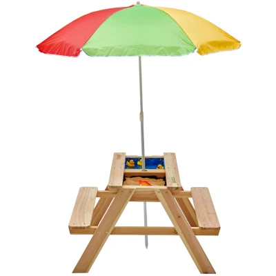 Afbeelding van Plum Surfside zand water picknicktafel met parasol