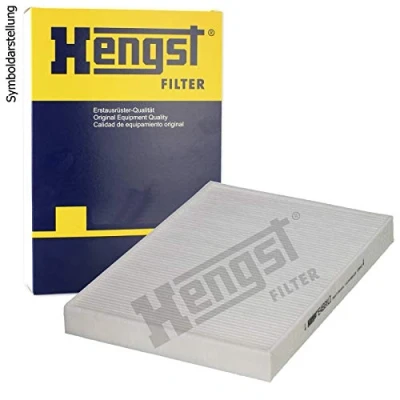 Afbeelding van HENGST FILTER E4931LI Interieurfilter pollenfilter 308mm 221mm 30mm AUDI: A5 B9 Sportback, A4 Avant, Q7