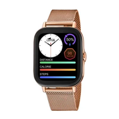 Afbeelding van Lotus Smartwatch Rose gold, Dames, Maat: One Size, gold