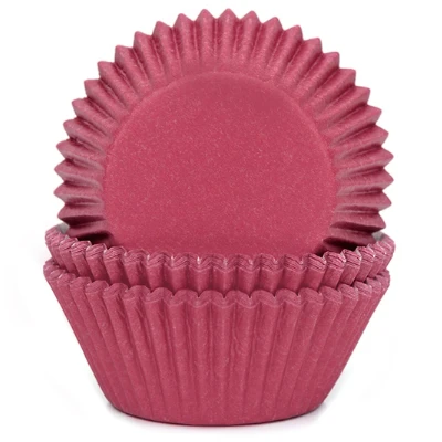 Afbeelding van Cupcake Cups HoM Wijnrood 50x33mm. 50st.