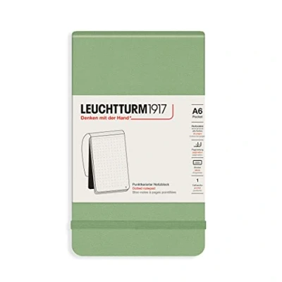 Afbeelding van Leuchtturm AGENDASAGED schrijfblok &amp; schrift A6 184 vel Groen