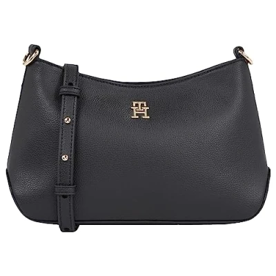 Afbeelding van Tommy Hilfiger Staple Crossover Schoudertas, Dames, Maat: One Size, Black
