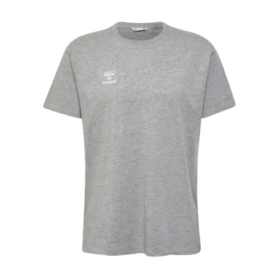 Afbeelding van Hummel Tshirt basic, Heren, Maat: XXL, Grey melange