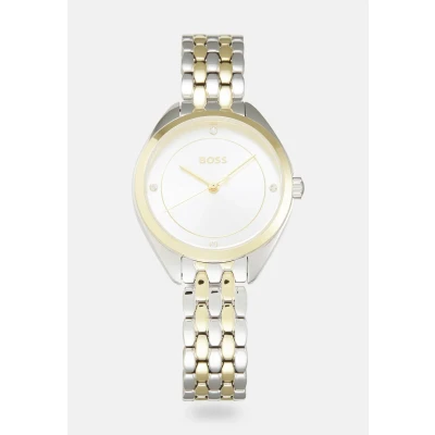 Afbeelding van HUGO BOSS dames Mae horloge HB1502724 in de kleur Zilver