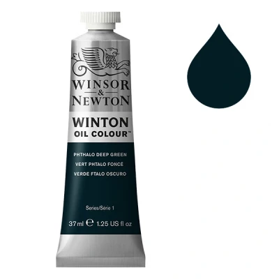 Image de Winsor &amp; Newton Winton peinture à l&#039;huile (37ml) 048 vert phtalo foncé