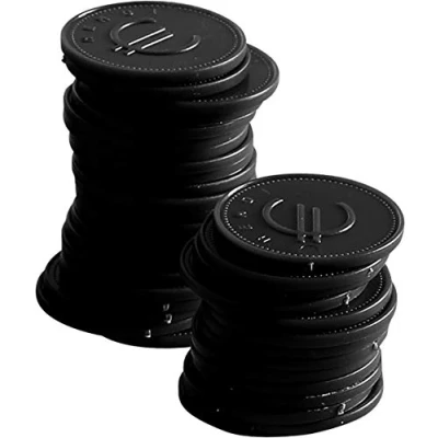 Afbeelding van Hendi Consumptiemunt / Drankmunten Zwart Ø25mm ( 100 Stuks )