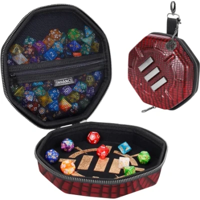 Afbeelding van Enhance Dice Tray &amp; Case Collector&#039;s Edition (Red) Dobbelsteenkoffer en Speelbord in 1