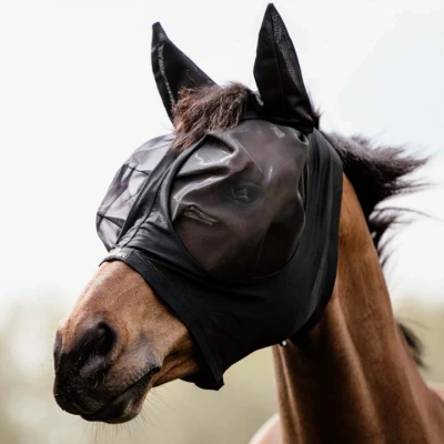 Afbeelding van Kentucky Horsewear Vliegenmasker Slim Fit Zwart