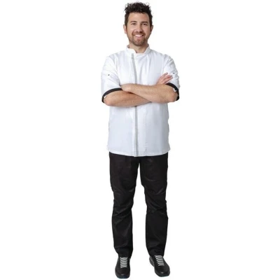Afbeelding van Southside unisex koksbuis korte mouw wit M