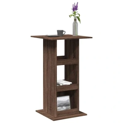 Image de vidaXL Table de bar avec rangement chêne marron bois d’ingénierie854334