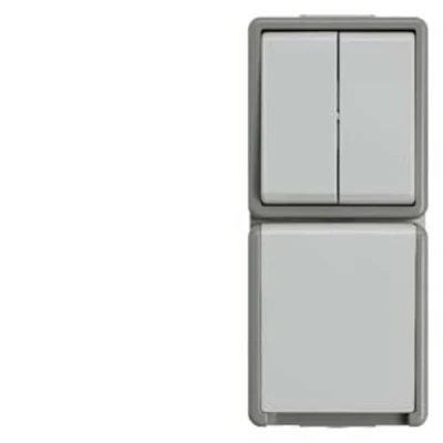 Afbeelding van Siemens 5TA4815 Serieschakelaar Delta Grijs Schakelmateriaal