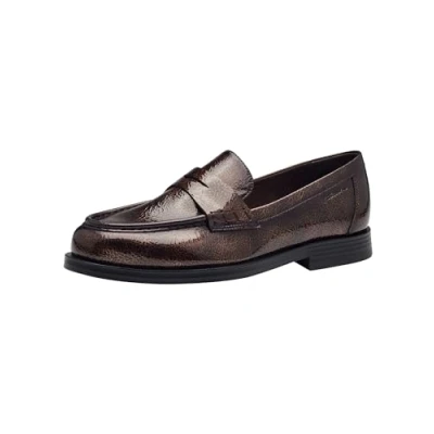 Afbeelding van Tamaris Instappers, Dames, Maat: 38, Dark brown Hoogwaardig imitatieleer