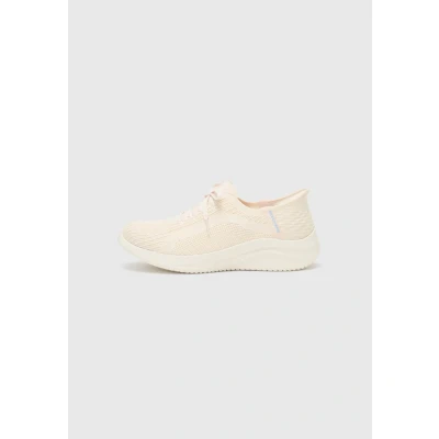 Afbeelding van Skechers Wide Fit Ultra FLEX 3.0 Sneakers laag, Dames, Maat: 35, Natural/periwinkle trim Textiel
