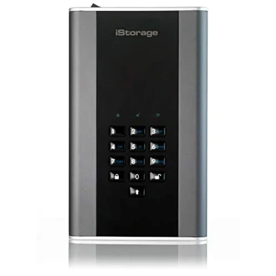 Afbeelding van iStorage diskAshur DT2 externe harde schijf 20 TB Zwart Grafiet