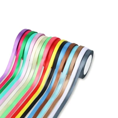 Afbeelding van Wenrescry Satijnen linten, 18 kleuren, 10 mm x 20 m, cadeaulint voor geschenkverpakking, bruiloft, handwerk, haarstrikken, boeket, decoratie, knutselen, decoratief stoffen lint