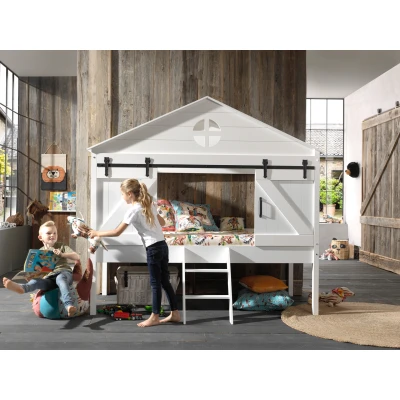 Afbeelding van LUCEVI Barnie Huisbed 90x200cm Wit