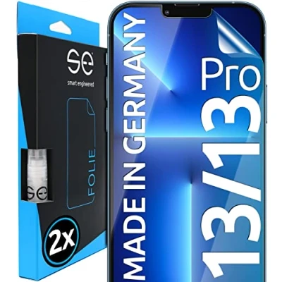 Afbeelding van s.e 2 stuks iPhone 13 Pro Max displaybeschermfolie met installatiehulp compatibel anti kras bubbelvrij 9H hardheid, HD transparant