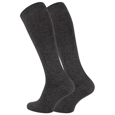 Afbeelding van VCA 2 paar compressiesokken voor dames en heren, zwart, antraciet, beige, marineblauw, Antraciet