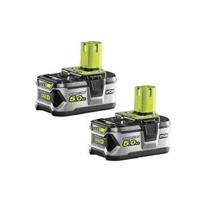 Afbeelding van Ryobi Lithium accu 18 V ONE 2 x 5,0 Ah elektrisch gereedschapsset