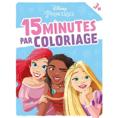 Image de DISNEY PRINCESSES 15 minutes par coloriage (dès 3 ans)
