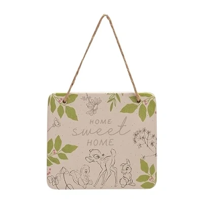 Afbeelding van Disney Forest Friends Bambi bord &quot;Home Sweet Home&quot;