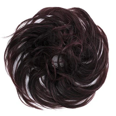 Afbeelding van Prettyshop Haarsieraad, stropdas, knot, bruidskapsels, volumineus, licht golvend, rode wijn, mix G23B
