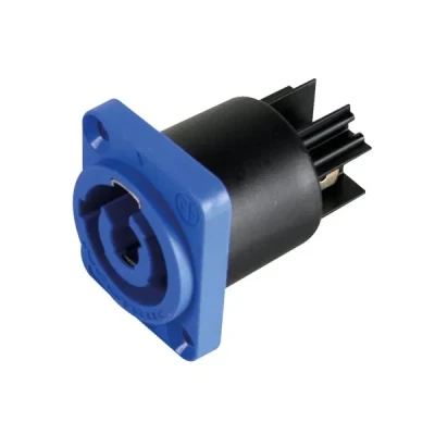Afbeelding van Neutrik powercon, 3 polig chassisdeel, blauw, bekrachtigd / voedingsingang Velleman
