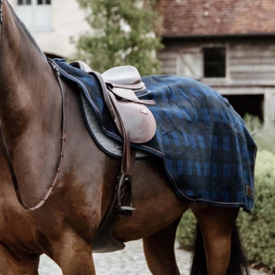 Afbeelding van Kentucky Uitrijdeken Heavy Fleece Geruit L