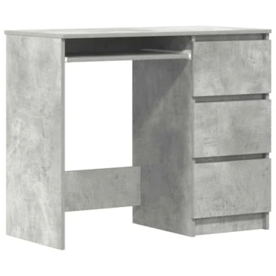 Afbeelding van Bureau 90x45x76 cm spaanplaat betongrijs