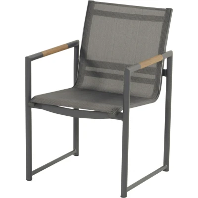 Afbeelding van Hartman Fontaine Dining Tuinstoel Charcoal Grijs Tuinmeubelen Outlet