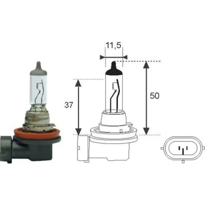 Afbeelding van Magneti Marelli Gloeilamp 002549100000