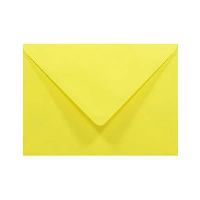 Afbeelding van Netuno 50 gele enveloppen, B6, 125 x 175 mm, regenboog, 80 g, puntige klep, kleurrijke decoratief, voor uitnodigingen, bruiloft, Kerstmis, wenskaarten, verjaardag,