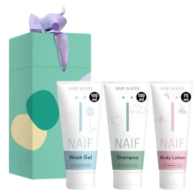 Afbeelding van Naïf Mini Shower Routine Set voor baby &amp; kids