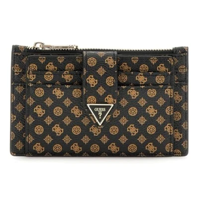 Afbeelding van GUESS Kaarthoes Card Holder Mocha Logo Zwart