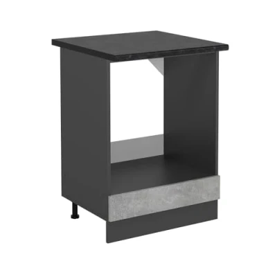 Afbeelding van Vicco Ovenombouwkast R Line, Beton/Antraciet, 60 cm , WB Antraciet