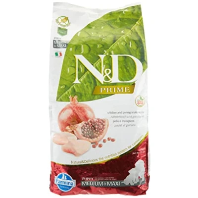Afbeelding van N&amp;D Prime puppyvoeding Kip medium/maxi 12 kg.