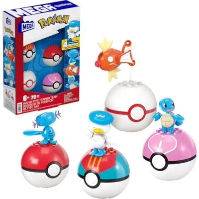 Afbeelding van MEGA Pokémon Wateraanval Trainerteam Constructiespeelgoed