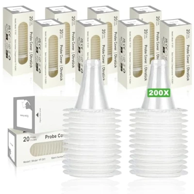 Afbeelding van SURFOU 200 stuks wegwerp beschermkappen voor Braun Thermoscan oorthermometer, alle oorthermometers