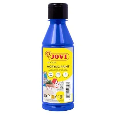 Image de JOVI Peinture acrylique à base d&#039;eau liguide bleu foncé opaque satin 250 ml