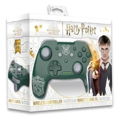Afbeelding van Freaks and Geeks Harry Potter Zwadderich Draadloze controller geschikt voor Switch LED Groen