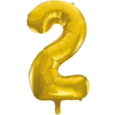 Afbeelding van Ballon folie 2 goud 86cm