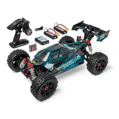 Afbeelding van Carson Modellsport Virus 4.2 XL Zwart, Turquoise 1:8 RC auto Elektro Buggy 100% RTR 2,4 GHz Incl. accu, oplader en batterijen voor de zender