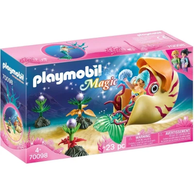 Afbeelding van PLAYMOBIL Magic Zeemeermin met zeeslakkengondel 70098
