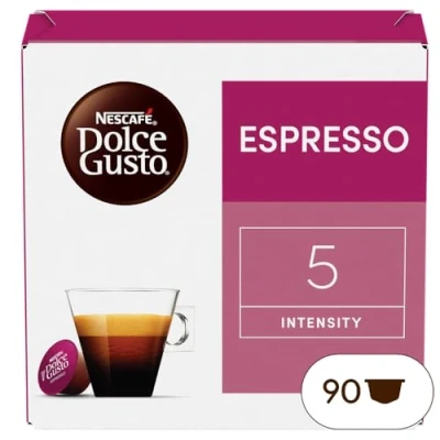 Image de Nescafé Dolce Gusto Espresso Café 90 Capsules (Pack de 3 boîtes XL x 30)
