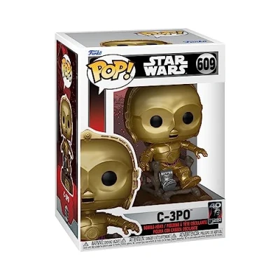 Image de Figurine Funko Pop Star Wars Return of the Jedi 40th C3P0 in chair