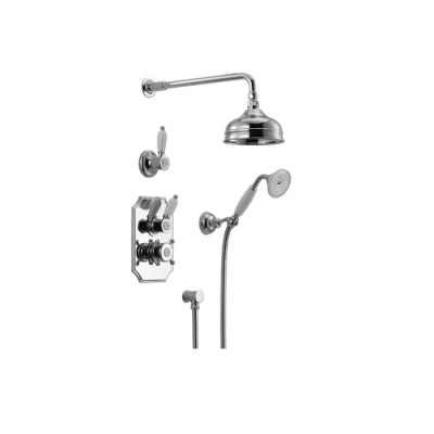 Afbeelding van Huber Victorian Thermostatische Inbouw Doucheset RVS 913.VT01H.AC