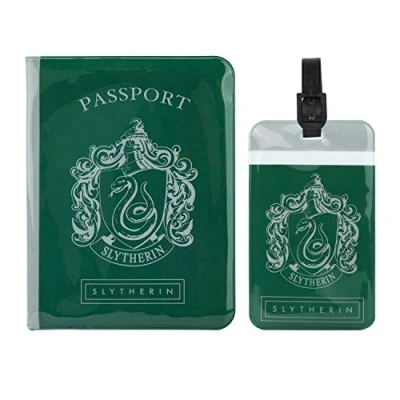 Afbeelding van Harry Potter Slytherin Tag and Passport Cover Set