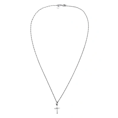 Afbeelding van Kuzzoi Kreuz Oxidiert Hanger, Heren, Maat: 50, Silber