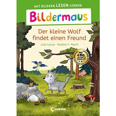 Afbeelding van Bildermaus Der kleine Wolf findet einen Freund: Mit Bildern lesen lernen Ideal für die Vorschule und Leseanfänger ab 5 Jahren Leselernschrift ABeZeh