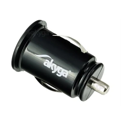 Image de Akyga AK CH 02 Adaptateur d&#039;alimentation pour voiture 10.5 Watt 2.1 A 2 connecteurs de sortie (USB) noir